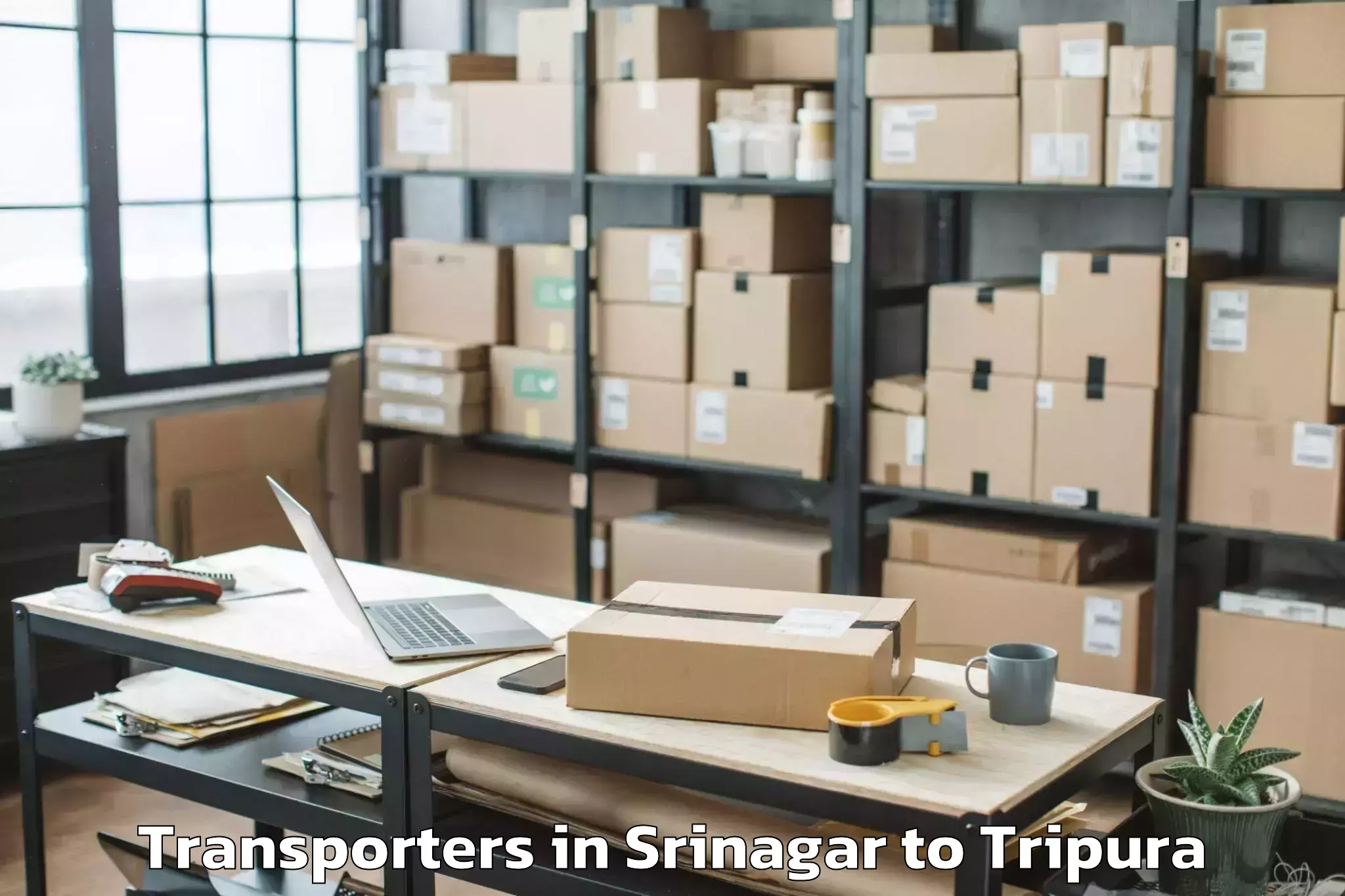 Top Srinagar to Kamalpur Transporters Available